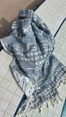 Ethnic Neutral Design Turkish Beach and Bath Towel