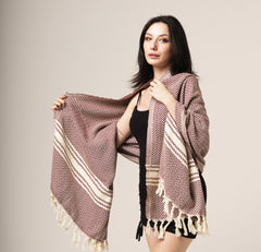 W-Design, Organic Cotton Bath Towel (Burgundy)