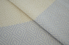 Diamond Design Turkish Beach and Bath Towel (Gray Color)