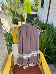 W-Design, Organic Cotton Bath Towel (Burgundy)