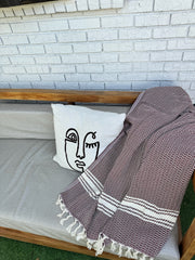 W-Design, Organic Cotton Bath Towel (Burgundy)