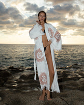 Sun Print Kimono Robe - Kaftan