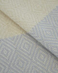 Diamond Design Turkish Beach and Bath Towel (Gray Color)