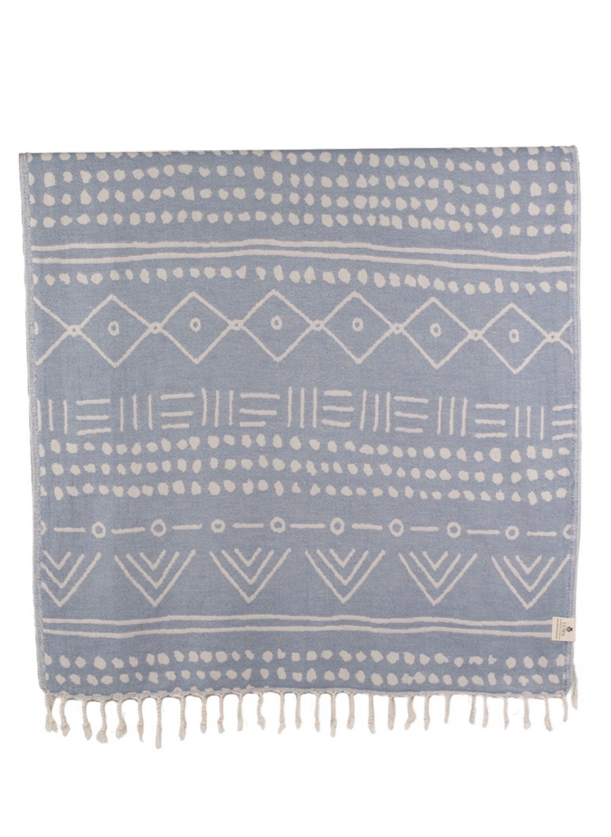 Ethnic Neutral Design Turkish Beach and Bath Towel