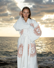 Sun Print Kimono Robe - Kaftan