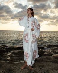 Sun Print Kimono Robe - Kaftan