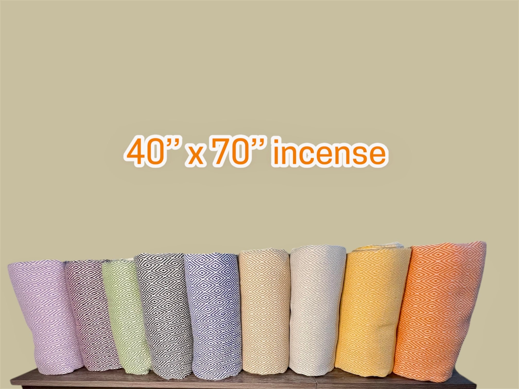 Diamond Design Green Color , Turkish Towels and Blankets