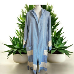 Unisex - Diamond design, Organic Turkish Cotton Robe