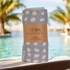 Ethnic Neutral Design Turkish Beach and Bath Towel