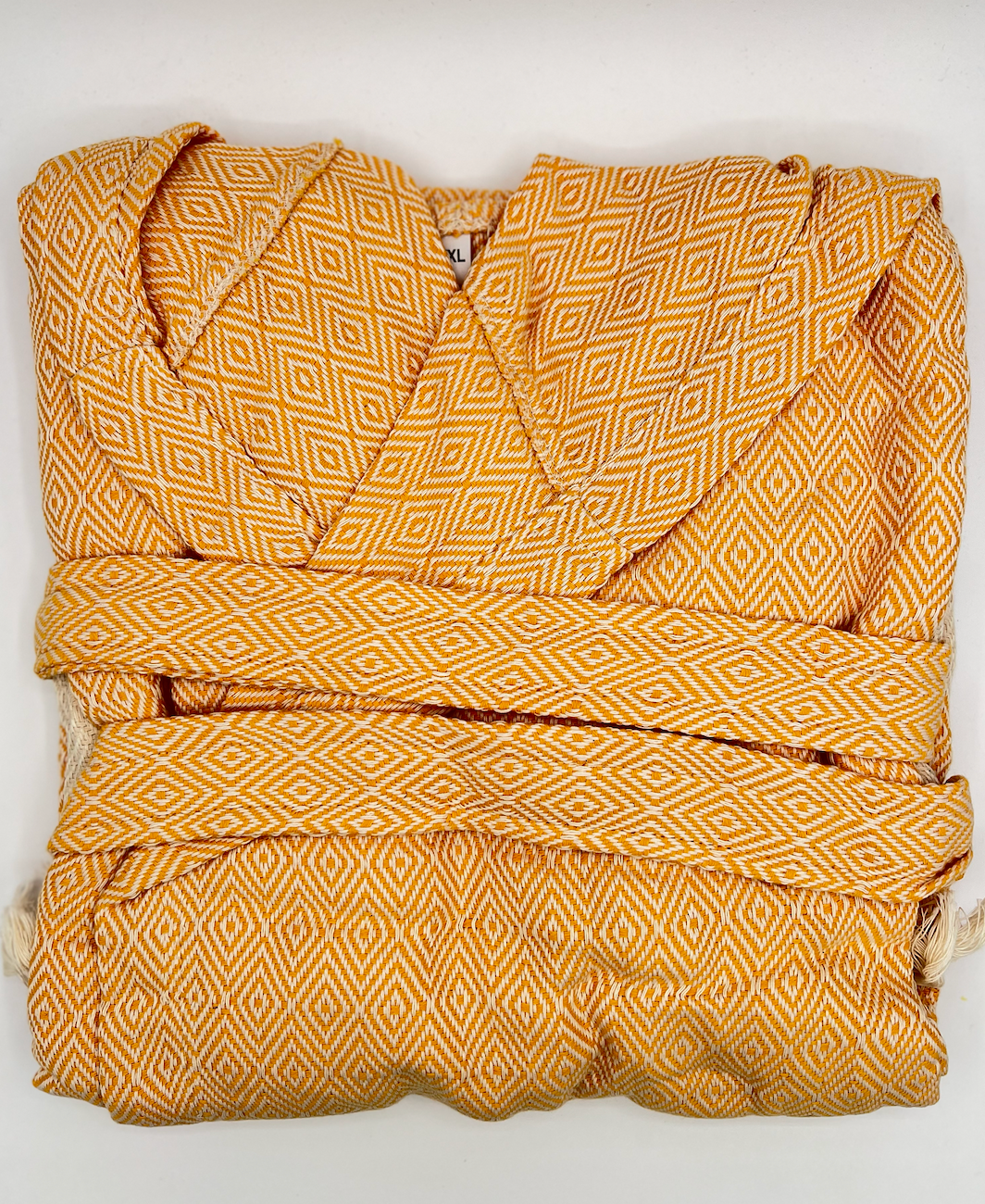 Diamond design, Organic Turkish Cotton Robe