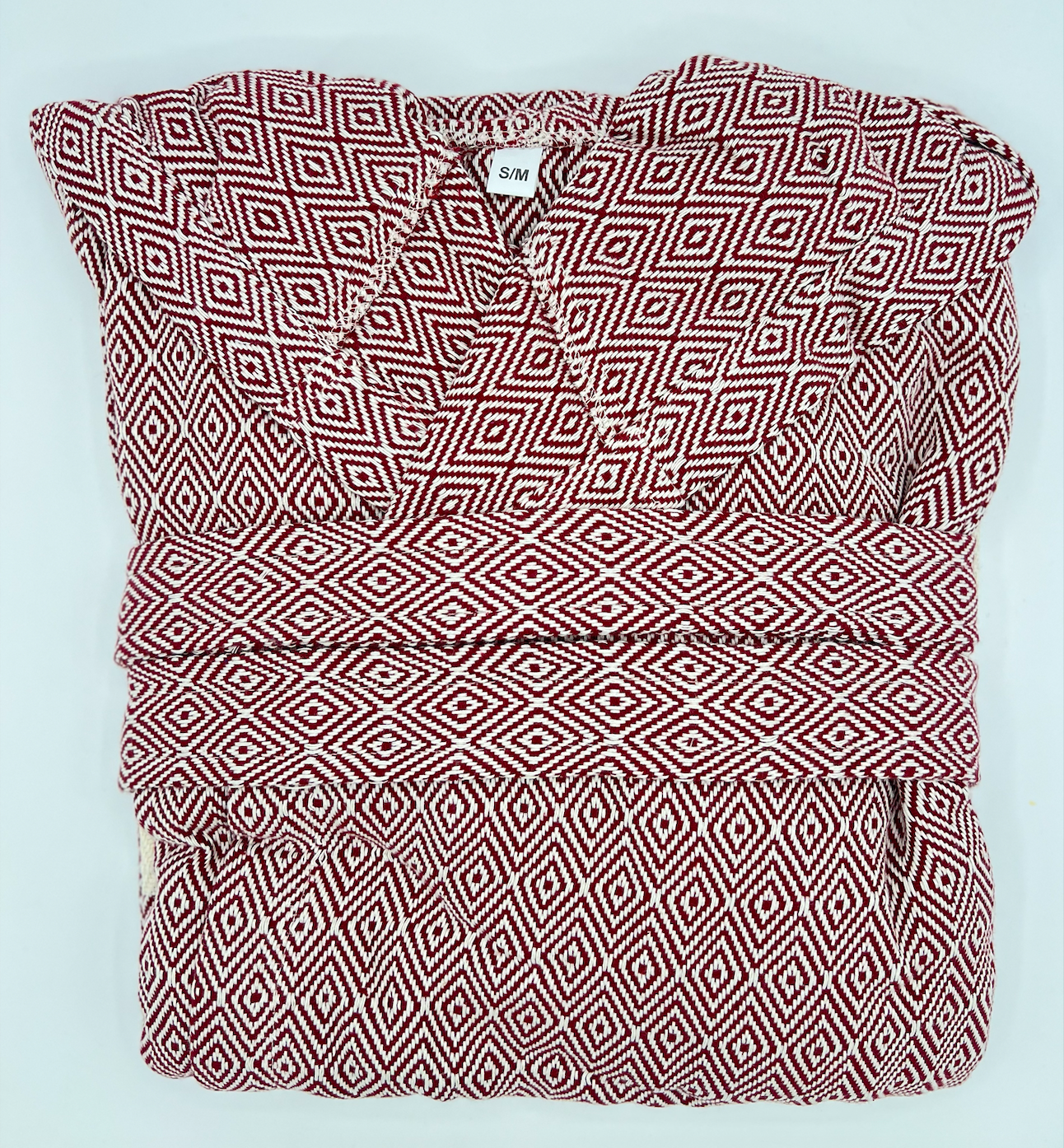 Diamond design, Organic Turkish Cotton Robe
