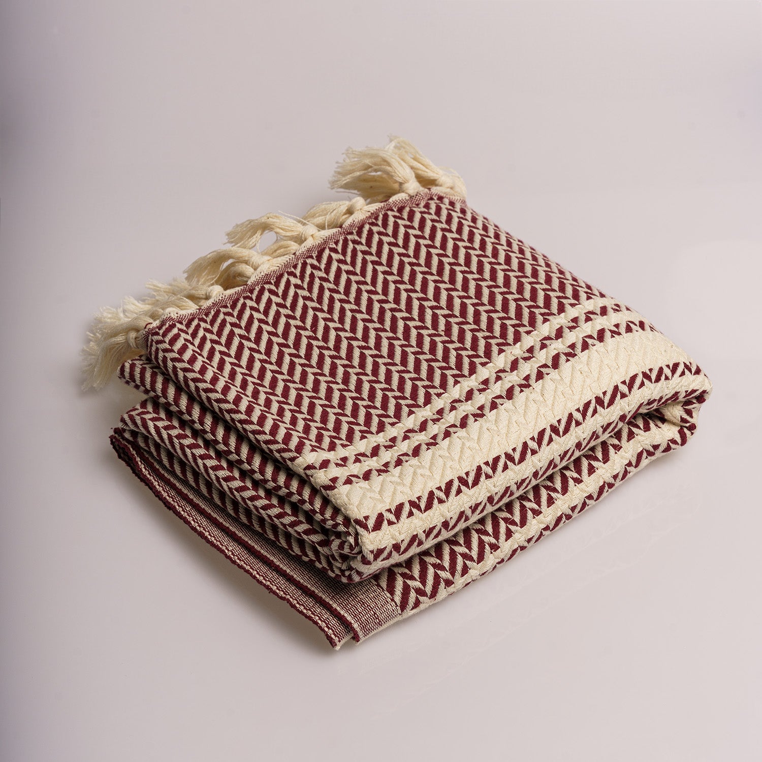 W-Design, Organic Cotton Bath Towel (Burgundy)