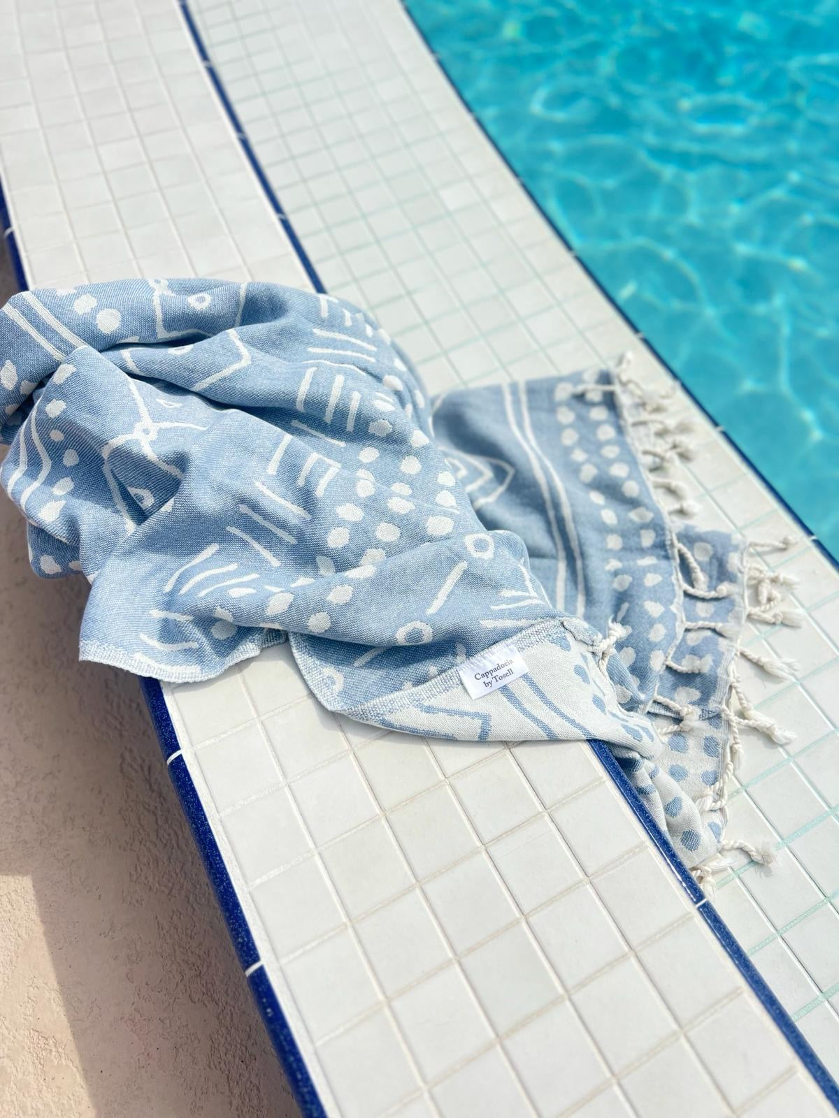Ethnic Neutral Design Turkish Beach and Bath Towel